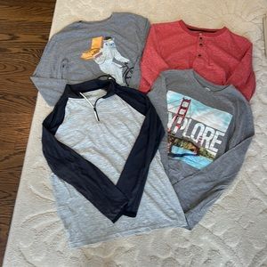 For Old Navy boys, long sleeve T-shirts all size extra large, 14–16